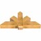 Ekena Millwork Redmond Rough Sawn Timber Gable Bracket, Western Red Cedar, 48"W x 24"H x 6"D x 6"F, 12/12 Pitch GBW048X24X0606RED00RWR - alternate 3